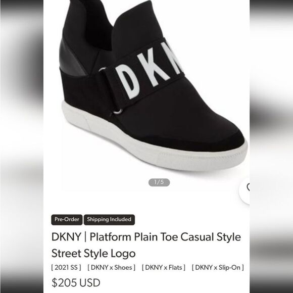 LIKE NEW DKNY PLATFORM COSMOS WEDGE SNEAKERS WOMEN’S SIZE 9 - Picture 5 of 13